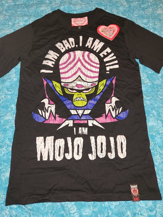 Killstar Tops - Sm Killstar PPG Powerpuff Girls Mojo JoJo T-shirt "Curses" NWT